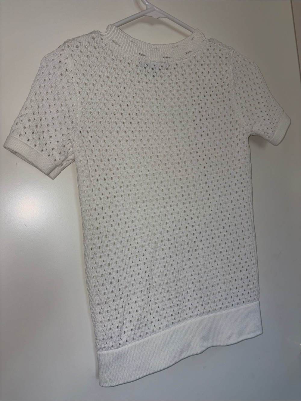 KUT from the Kloth Everly Short-Sleeve Open-Stitch Sweater - Picture 3 of 3